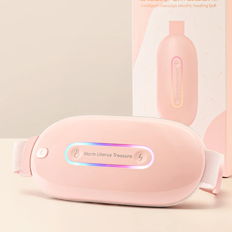 Portable Uterus Heating Pad Fast Heating Electric Waist Belt Menstrual Warmer Massager for Women Girls