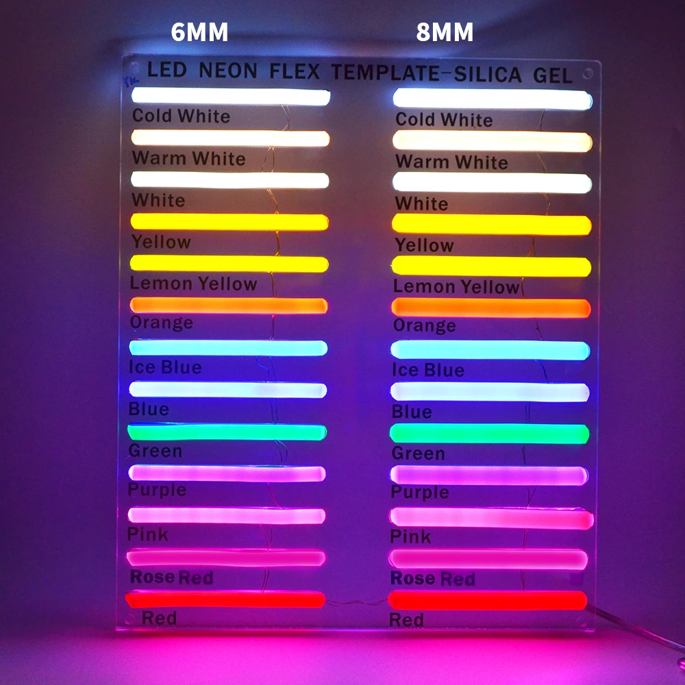 IP65 Waterproof Flexible Neon LED Strip Lights 24V RGB LED neon Rope Lights for Bedroom Room Outdoors Decor