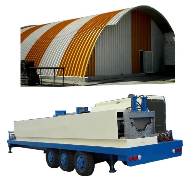 SX 120-SABM 600-305 K Q Span Curve Roof Rolling Forming Machine Building Material Manufacturing Plant Building Material Shops