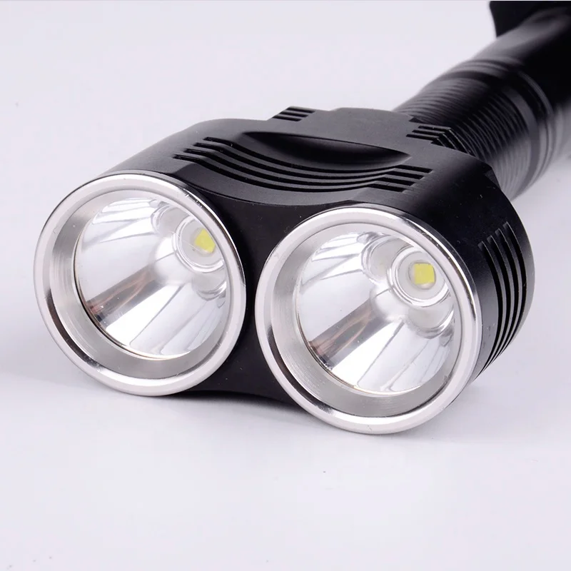 
Best Bright 2 PCS U2 LED 18650 Battery Rechargeable Security Tactical 2000 Lumen Flashlight 