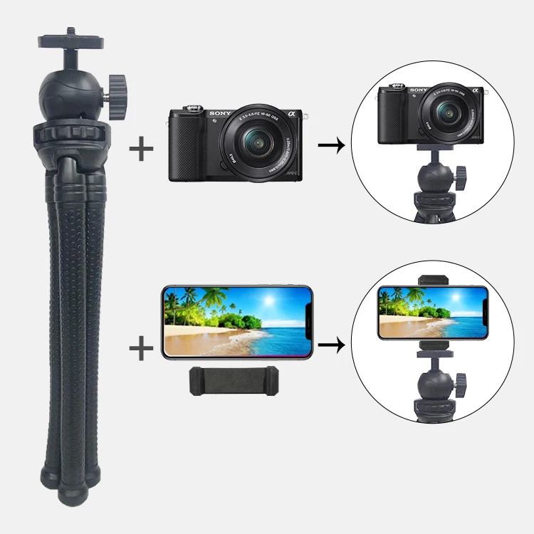 Оптовая продажа с фабрики, Прочный Гибкий штатив-осьминог, держатель для мобильного телефона, подставка для фотографии