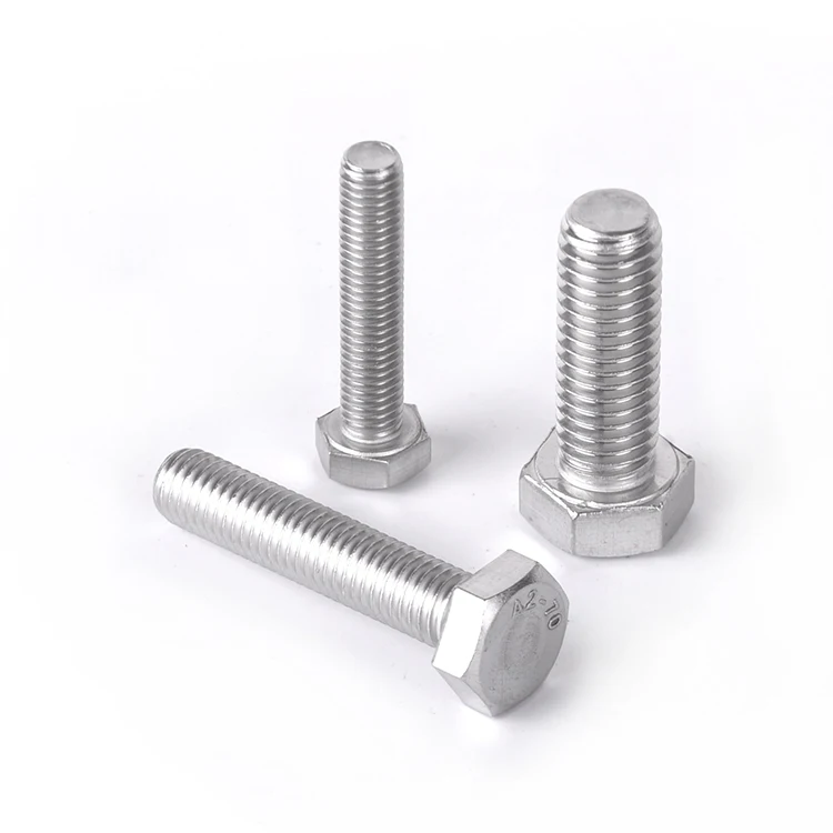 DONGJI Big Sale Din933 Hex Bolt M3 M7 M8 M10 Hex Bolt Stainless Steel Hex Nut And Bolt