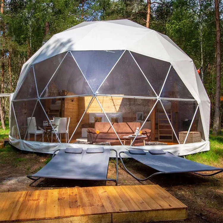 Hot Sale Pvc Dome House For Camping 4 Season Outdoor Camping Tent Dome House Prefab Tent