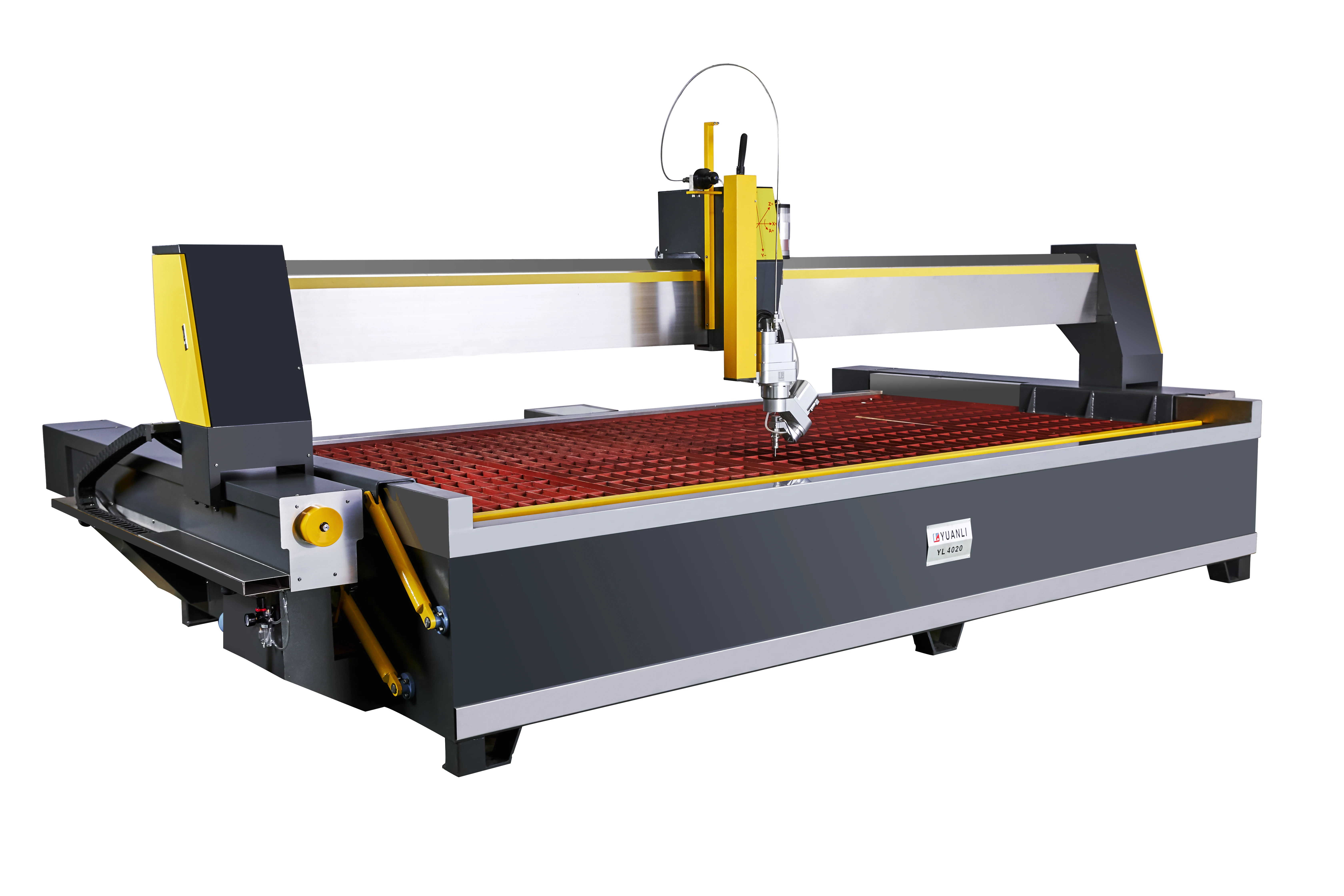 Водоструйный автомат для резки Многофункциональный лазерный станок ЧПУ гидроабразивной резки стекла машины 5-осевой детали контроллера коричневого гранита