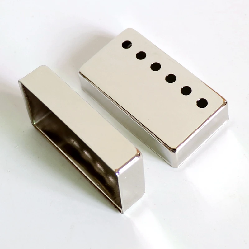 Donlis Alnico Magnet Brass Baseplate Humbucking LP Guitar Pickup Kits with Brass Cover in Nickel Chrome Colors