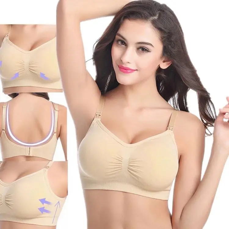 Custom Women sexy pregnant underwear removable padded motherhood pregnancy seamless maternity breastfeeding bra
