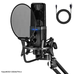 Clear Sound Low Noise Recording Chat Usb Computer Condenser Microphone