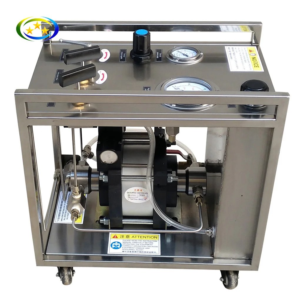 TEREK Brand 10 to 50000 psi Pneumatic Liquid Pump Hydraulic Water Pressure Test Machine