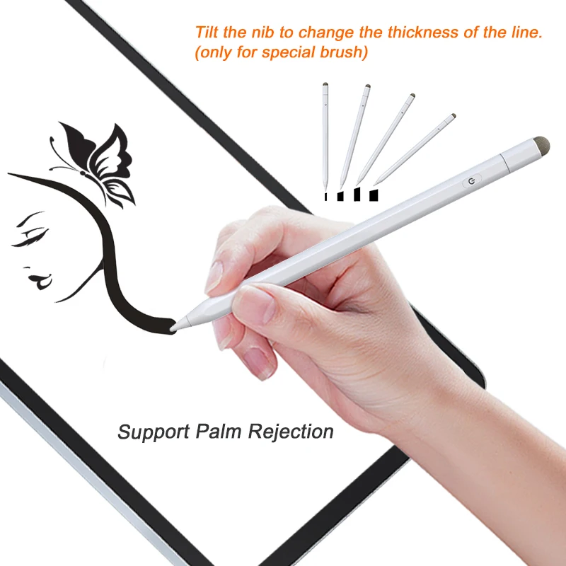 Ksentry Manufacturer P5 Pro Wireless Stylus Pen Drawing In Tablet Rechargeable Active Stylus Pen For Touch Screen
