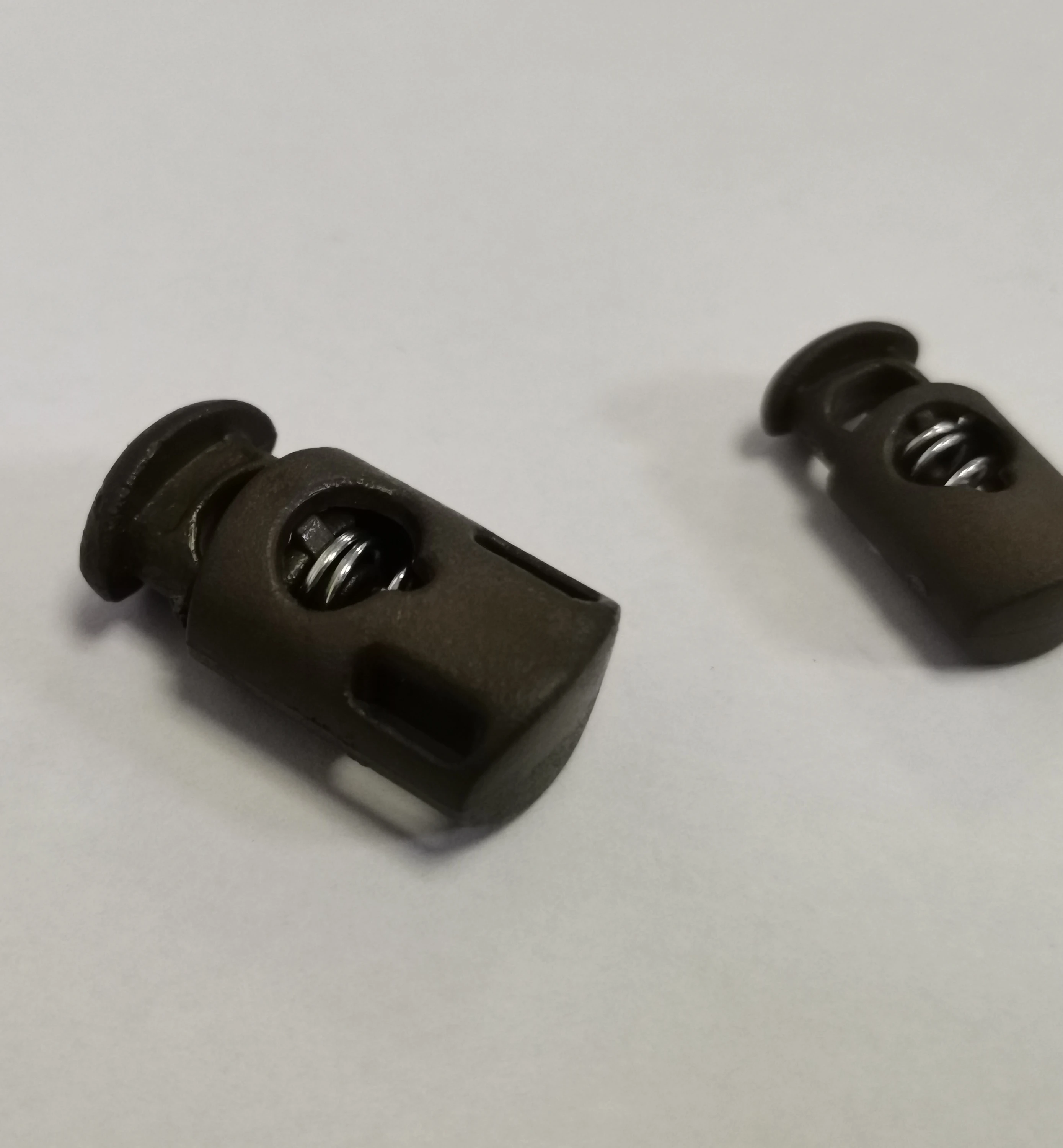 Adjustable Cordless Adjustable Cord Lock Stopper Cord Plastic Plating Metal Elastic Nickel-free Washable Cordless Spring
