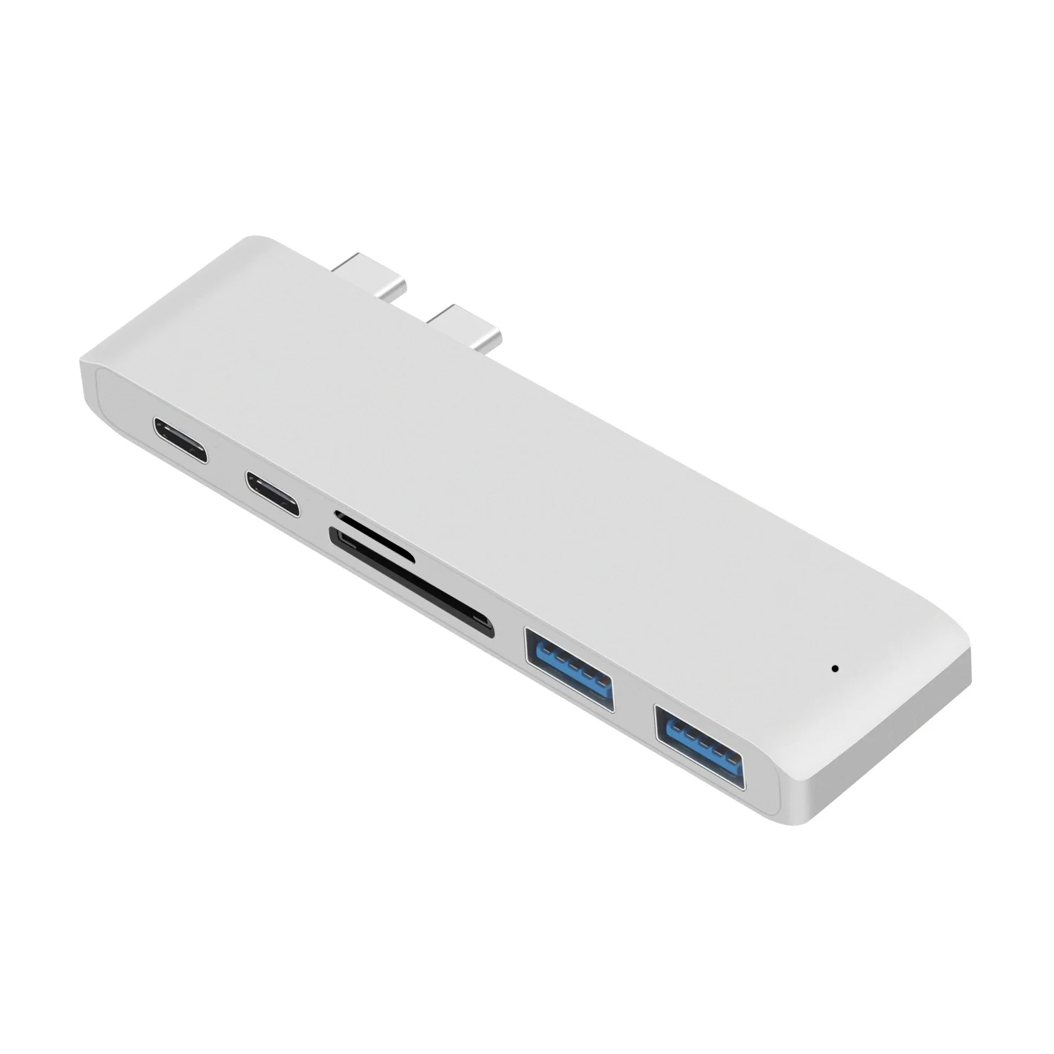 USB-C Hub 6 in 1  to USB 3.0 Hub Splitter Adapter Power Port SD/TF Card Reader OTG Combo Converter for Macbook Type C USB Hub