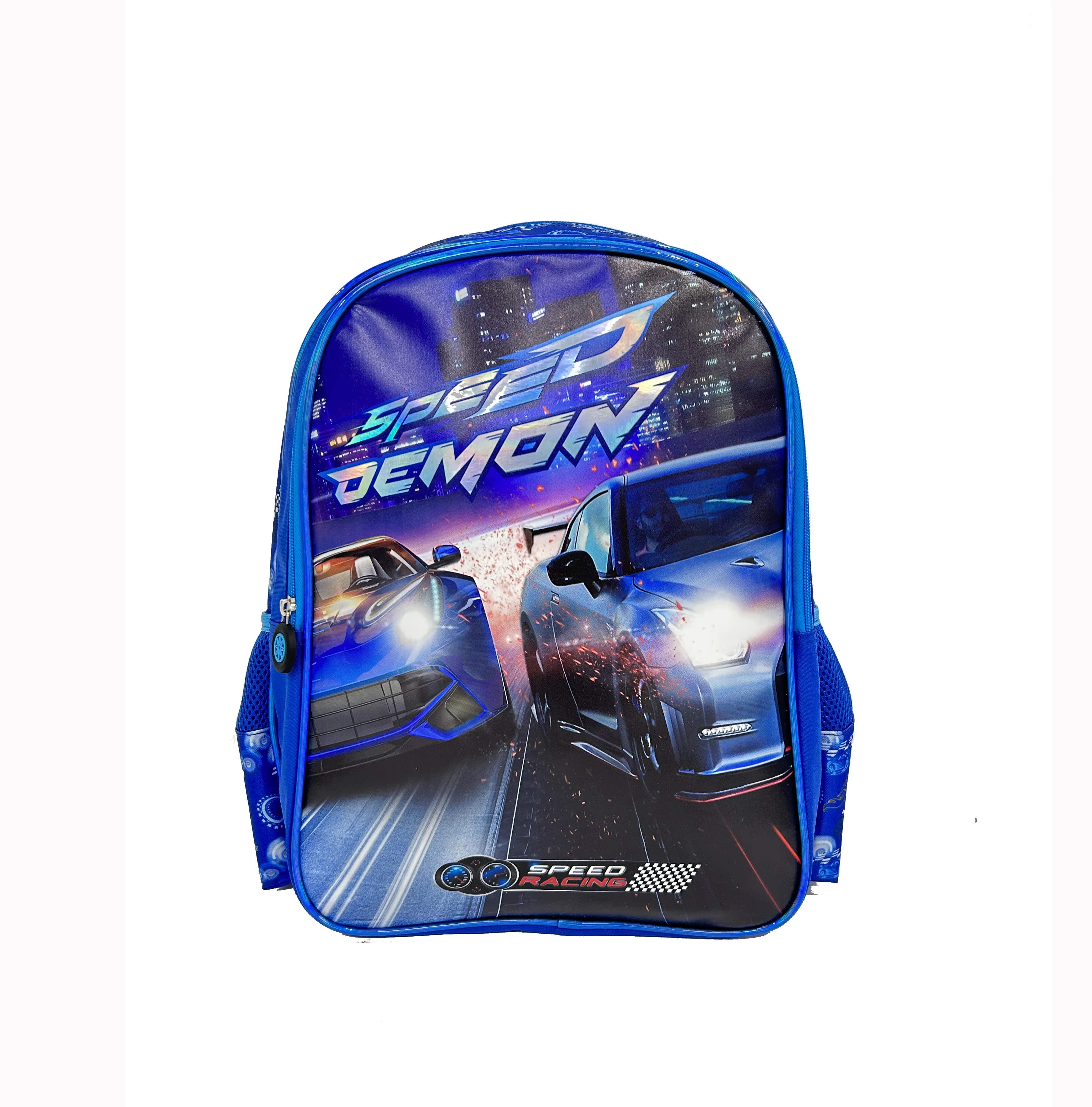 New Arrival Children School Backpack Kids 16 inch Student Schoolbag Cartoon Car School Bag for Boys