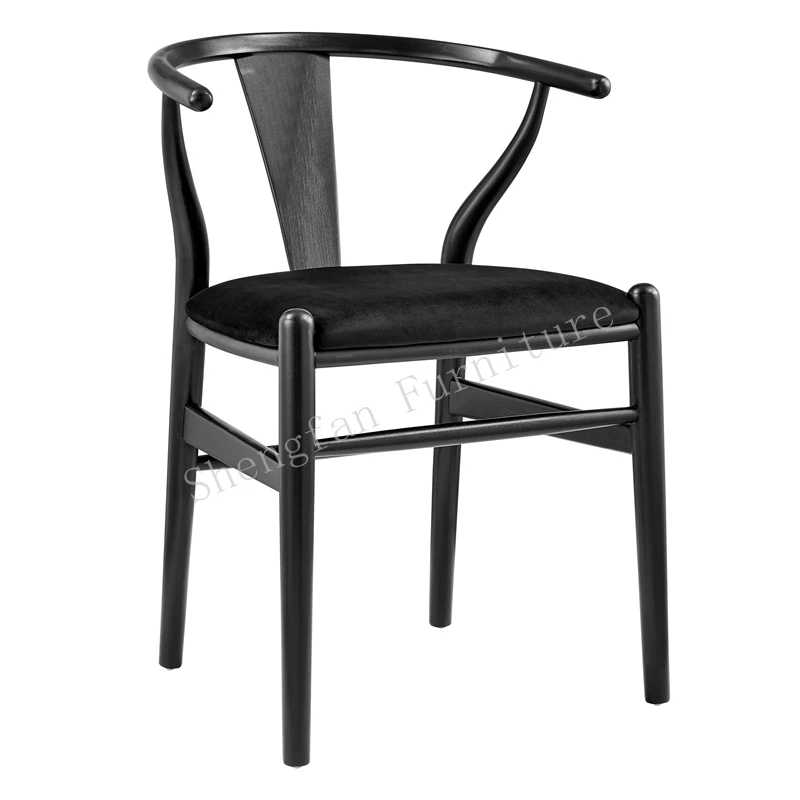 Hans Wegner Danish Hotsale Nordic Wholesale Factory Solid Wood Outdoor Wedding Raw Wood Color Ash Oak Wooden Dinning Arm Chairs