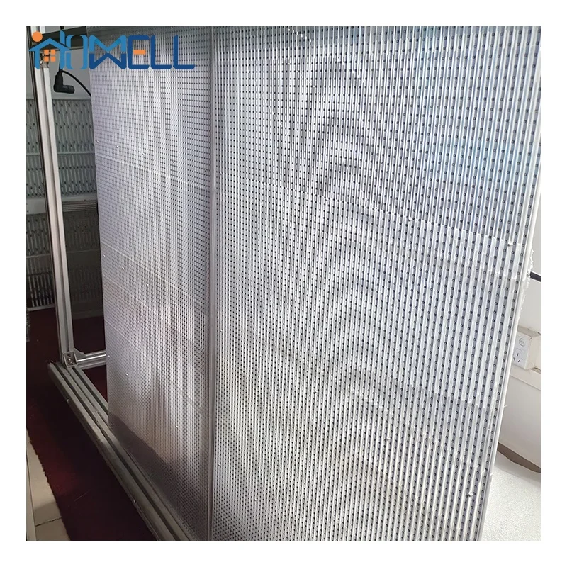 Transparent Film LED Display Flexi HD High Brightness Glass Wall Screen