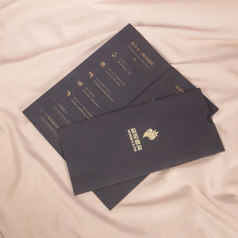 Hot Sale VIP Business Card Box Thin Cardboard Gift Credit Card Box