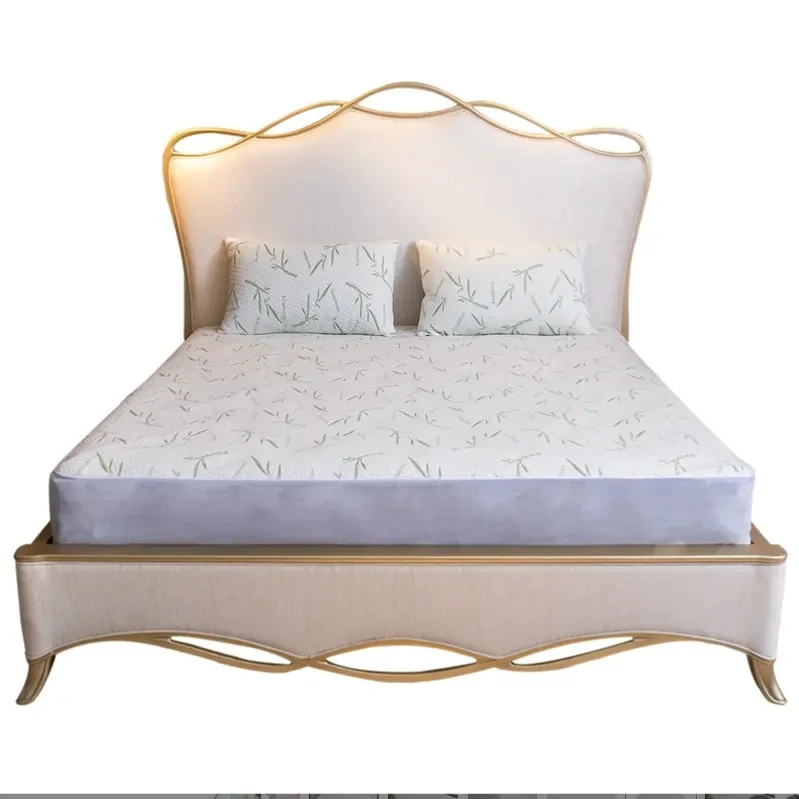Comfortable cool soft breathable 100% Waterproof Hypoallergenic Smooth Bed Sheet Bamboo Waterproof Mattress Protector