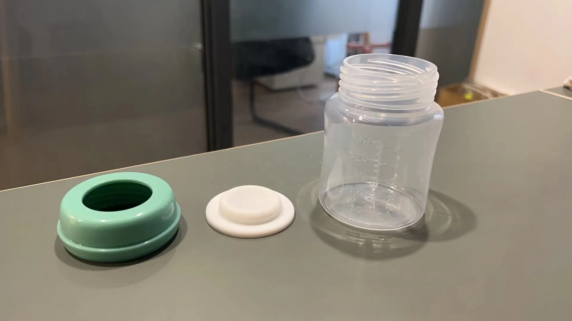 BPA FREE reusable kids cute Breast bottle With nipple
