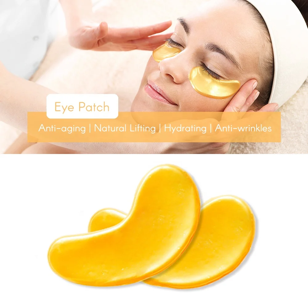 Wholesale private label anti-wrinkles improve eye bags nourishing whitening Hyaluronic Acid collagen moisturizing eye patches