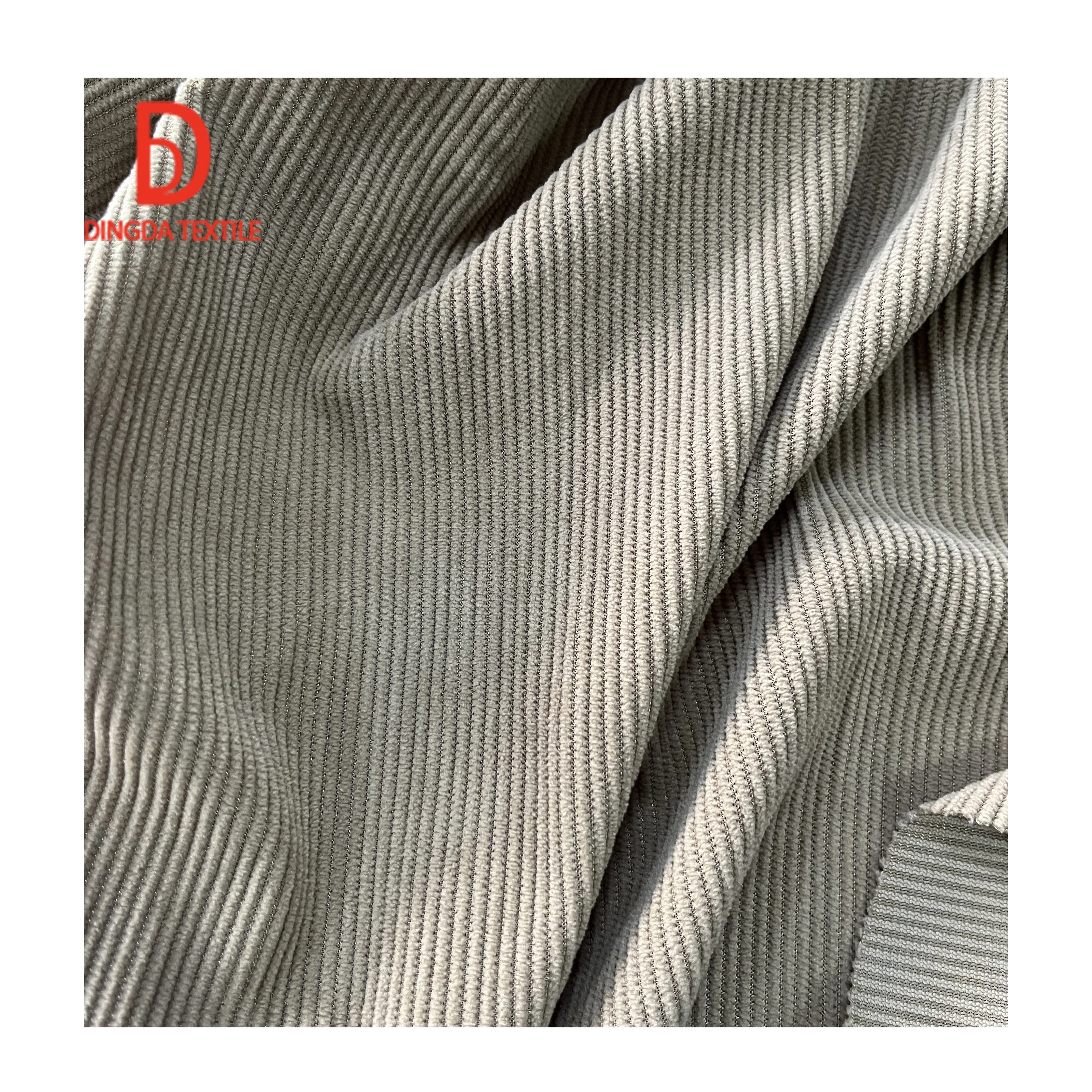 Dingda high quality washable clothing fabric 100% micropolyester velvet corduroy for sofa fabric
