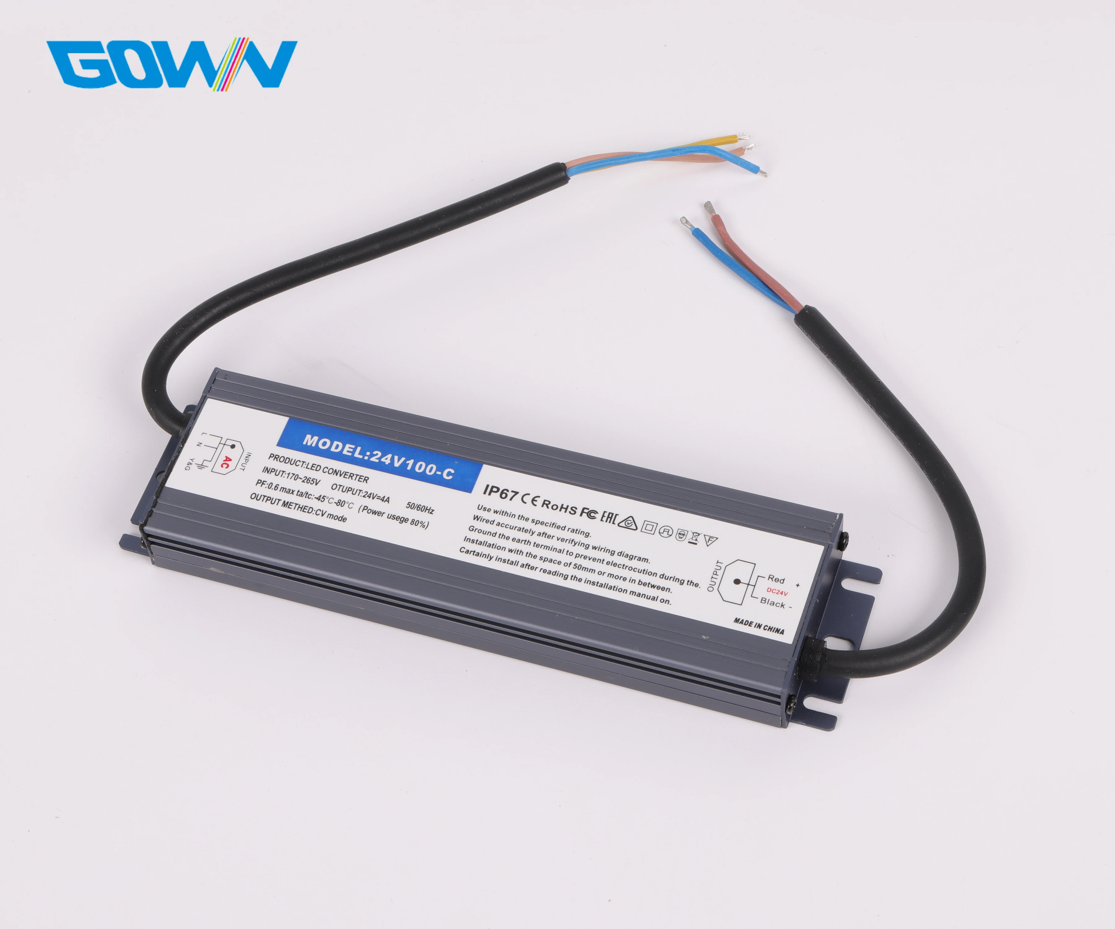 Shenzhen Customize DC 12V 24V AC 110V 220V 60W 80W 100W 150W 200W 300W 400W IP67 waterproof square panel light bulb led driver