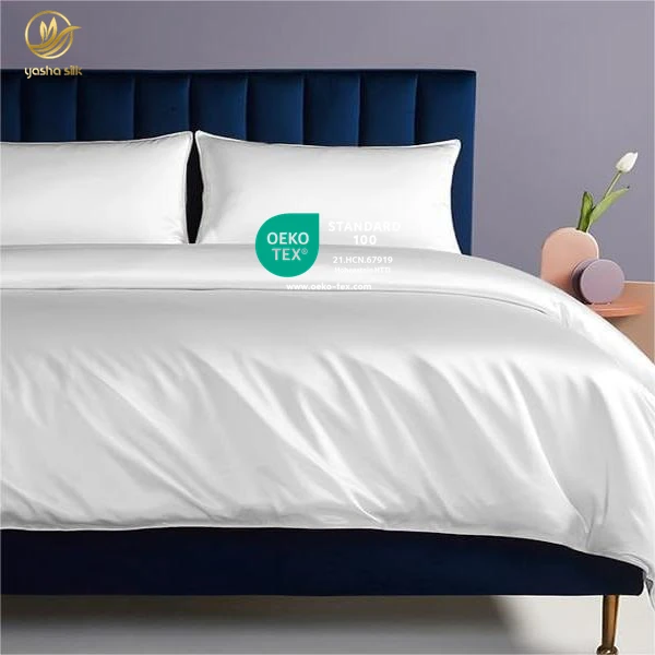 Silk Pillowcase For Hair And Skin Duvet Cover Mulberry Silk Bed Sheets White Sheets Silk Satin Bedding