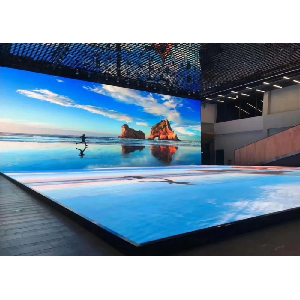 Светодиодная сценическая видео танцевальная напольная панель 50X50 с опорными ножками и акриловой пластиной