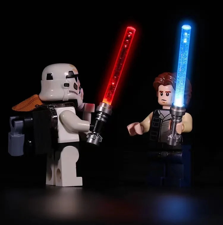 LED Light Kit For Figure USB Connector Contains Only Lightsaber No Blocks diy Building block light for children  toys