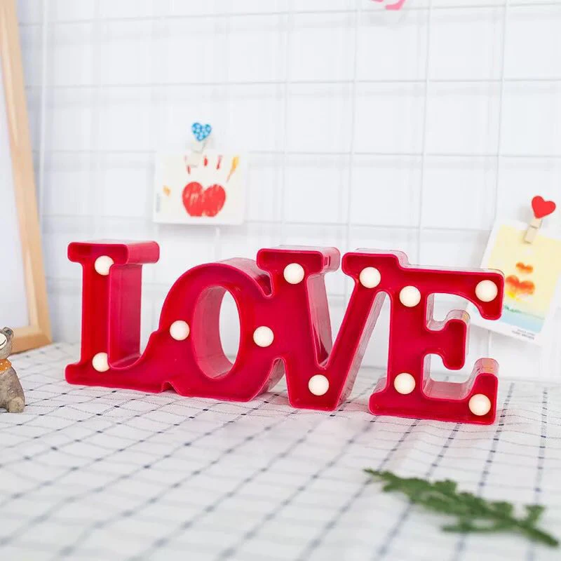 Creative LED Neon Light Sign LOVE HEART Wedding Party Decoration Neon Lamp Valentines Day Anniversary Home Decor Night Lamp