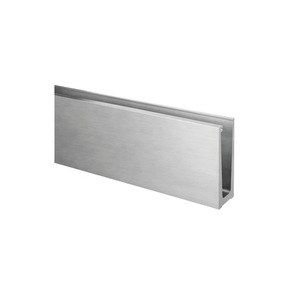 High quality aluminum u channel base shoe stair railing design balustrades&handrails