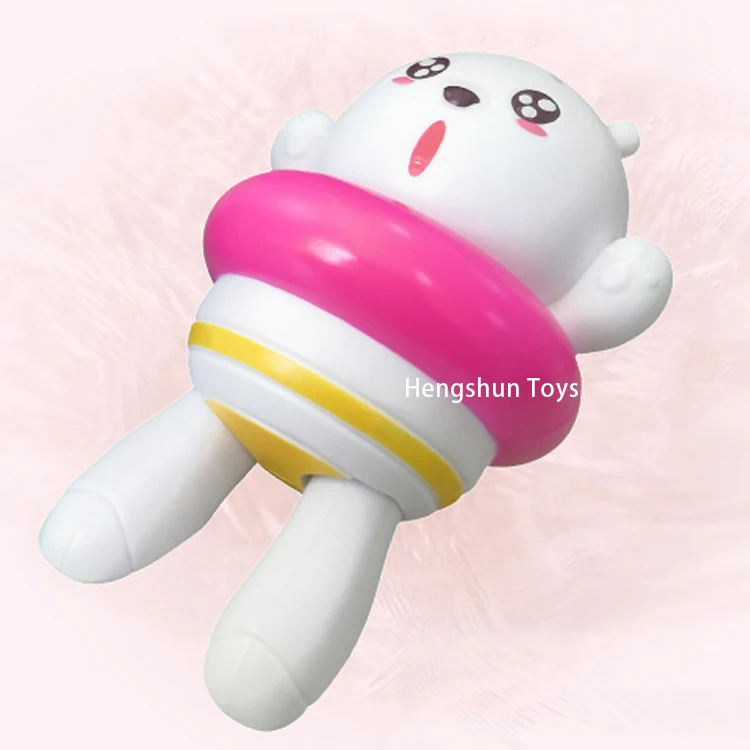 
Cartoon popular kid bear wind up floating bath toy 