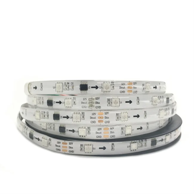 Заводская распродажа 1903IC Беговая Светодиодная лента 12 В ip20 ip65 полноцветная самодельная программируемая внутренняя и наружная декоративная