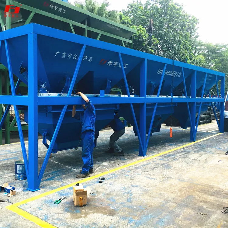 Pneumatic control, equipped with fast exhaust valve, quick and accurate switch HPJ2400D concrete batcher