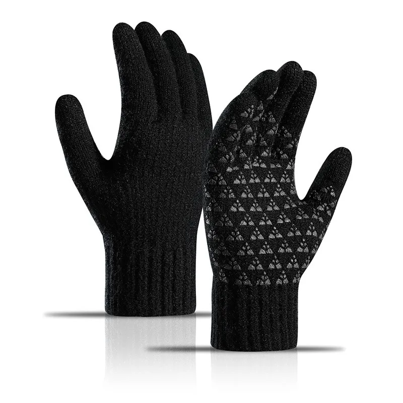 Wholesale Winter Warm Gloves Solid Color Mittens Touch Screen Warm Gloves (1600346163363)