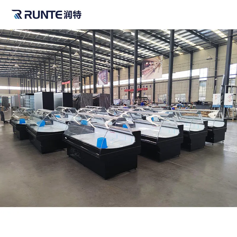 China factory prices Meat shop meat counter chiller freezers for sales