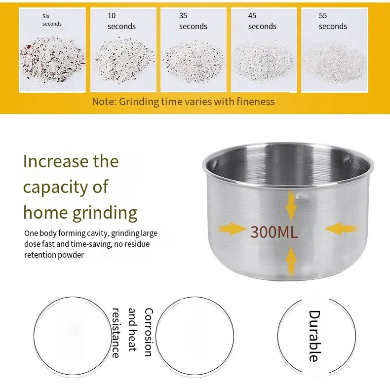 Multifunctional milling machine Household grinder cereal grinder Commercial  coffee grinder