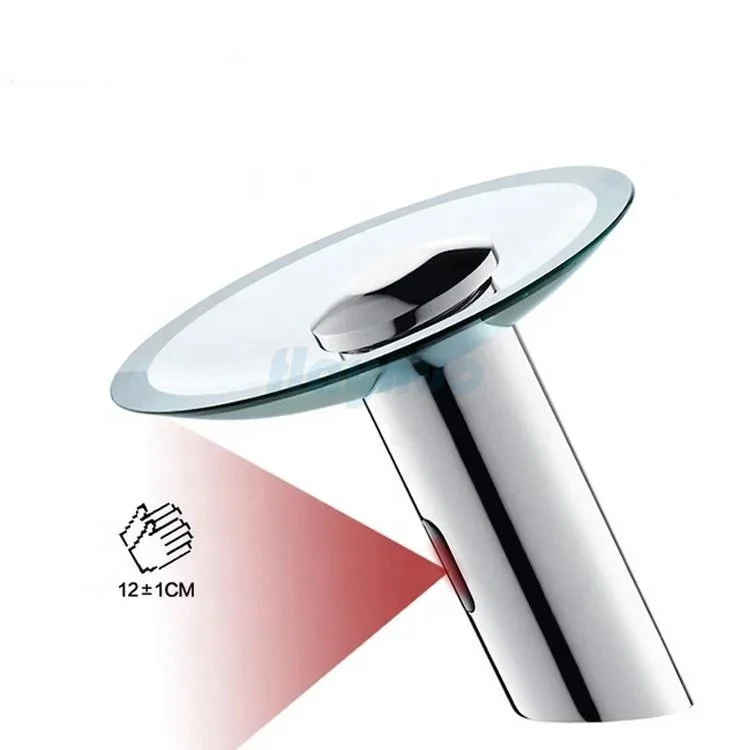 Auto Water Faucet Tap Automatic Glass Waterfall Taps