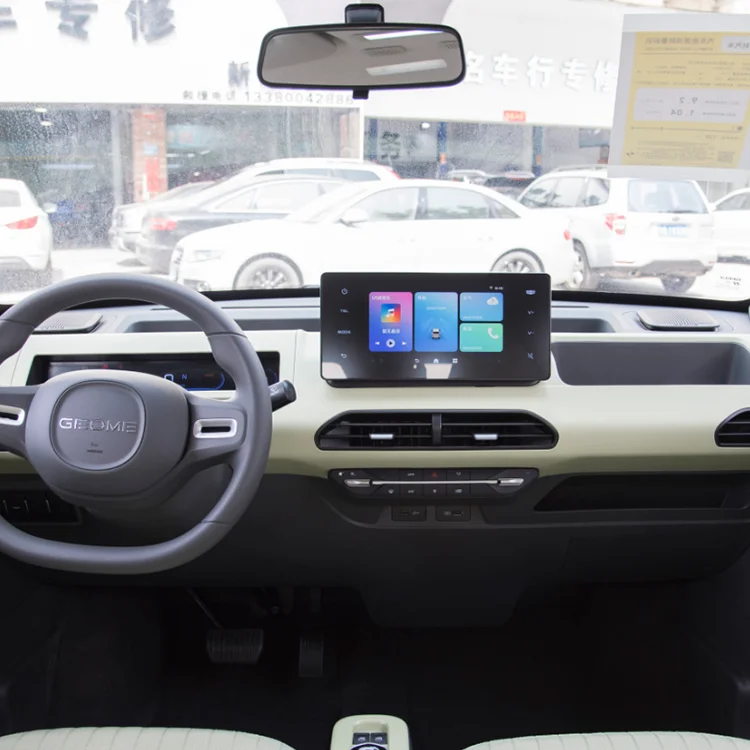 2023 New Style Geely Mini EV Car Pure Electric for Family or Taxi 4 Seats Vehicle