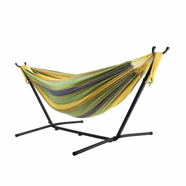 Wholesale Foldable Tree Aerial Hanging Hammock Outdoor Light weight Cotton Garden Portable Hammock Folding Camping Hammock Swing