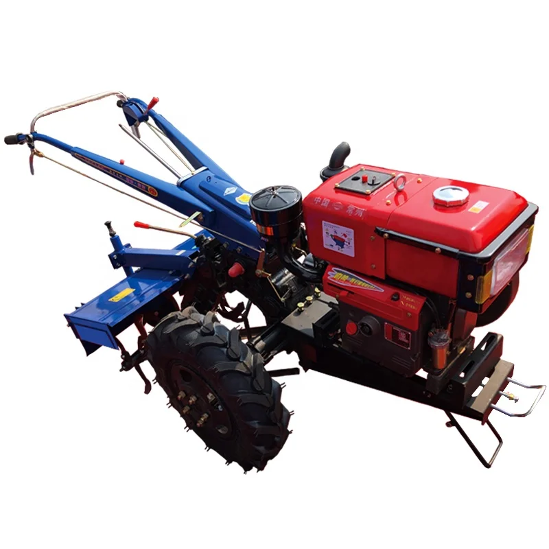 Chinese Mini Small 2 Wheel Power Tiller Grillo Diesel Kubota Hand Held Walking Tractor Planter Rice Reaper Agriculture Prices