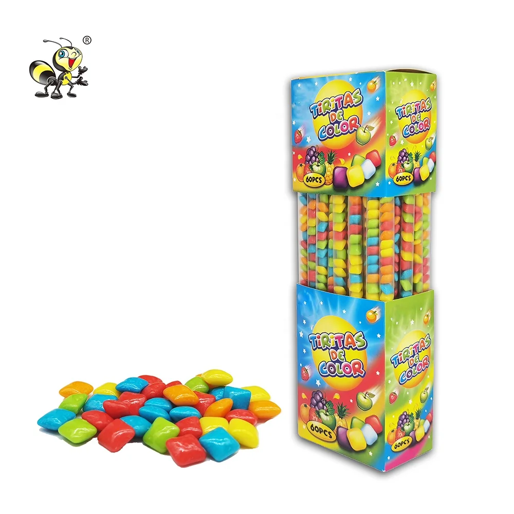 oem Halal wholesale Fruit flavor Mini bubble gum chewing gum Candy