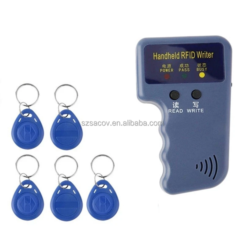 Factory price RFID Card Reader Copier Writer Duplicator Programmer Rewritable ID Keyfob Tags Handheld 125Khz Copier