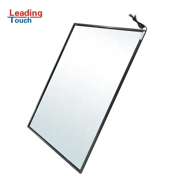 65 inch multi touch screen 20 point overlay kit for Lcd panel interactive kiosk USB driver-free infrared IR touch frame