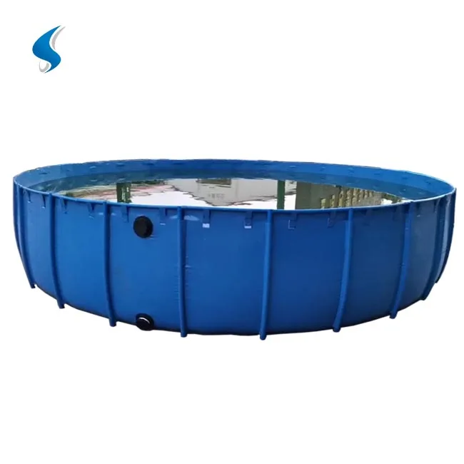 1000L to 20000L PVC Biofloc Ornament Fish Tank Foldable Small Fish Farm Tank
