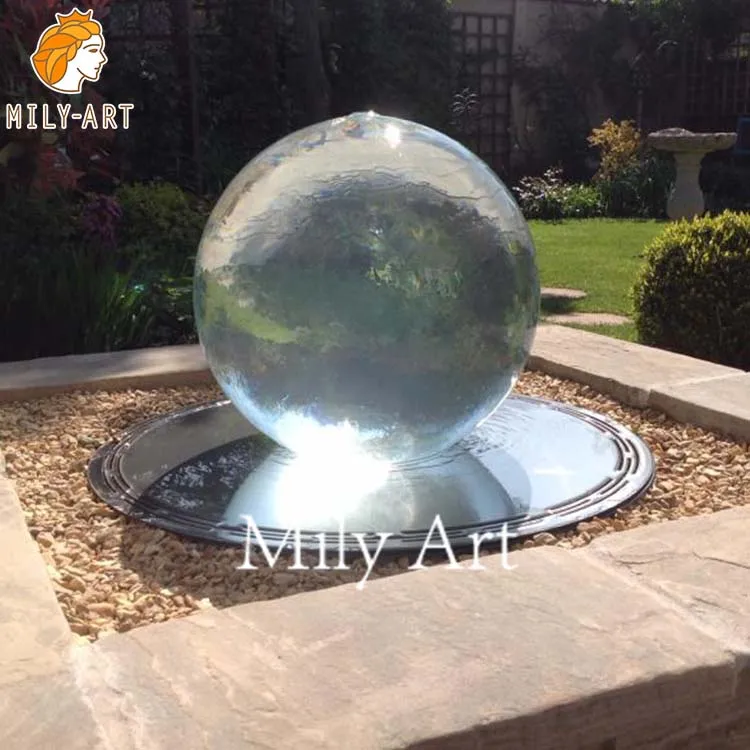 Custom Design Outdoor Rolling Round Acrylic Ball Water Fountain for Sale