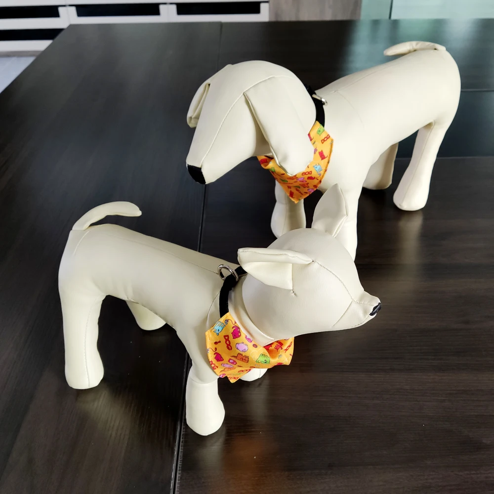 Wholesale Floral Pattern Pet Triangle Scarf Customized Logo Sublimation Dog Bandana Collar