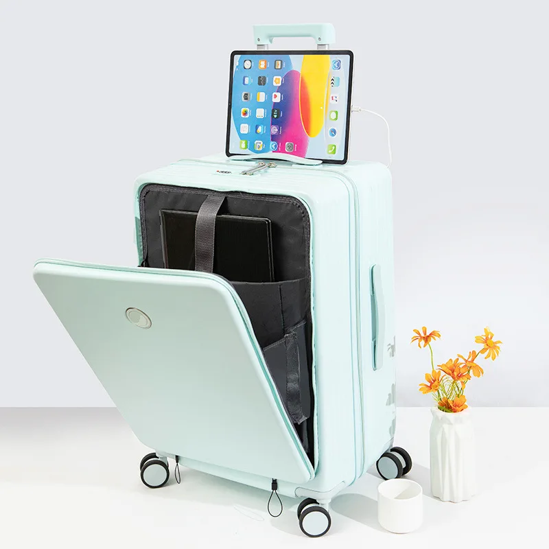 Most Popular Unisex Expandable PC+ABS Hard Shell Luggage Suitcase with Spinner Caster for Travel