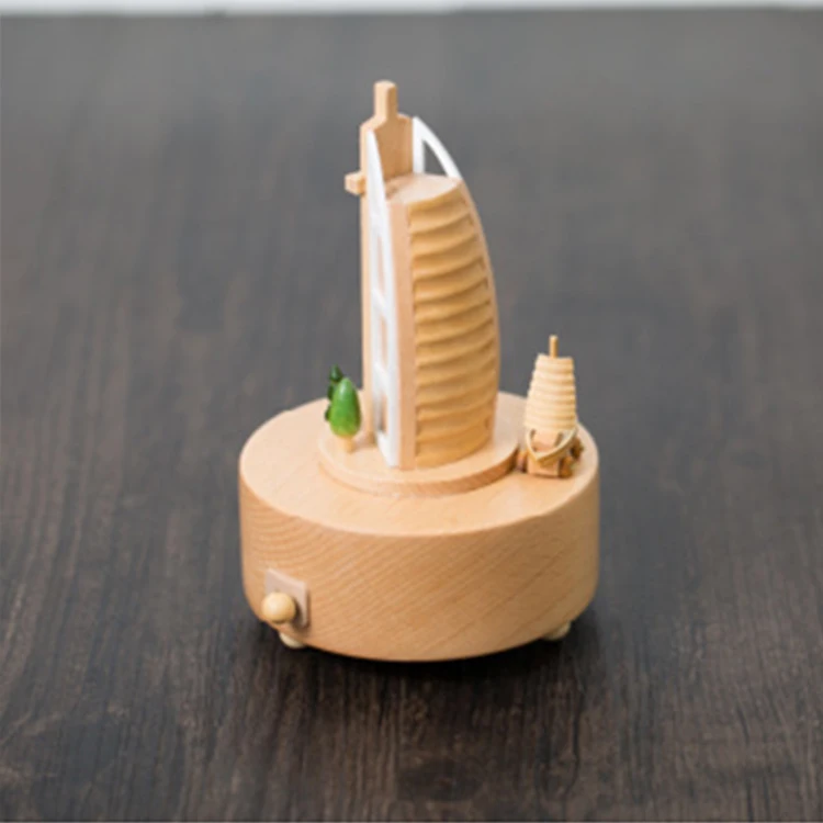 Wholesale good quality wooden music box mechanism manufacture snowball kids music box