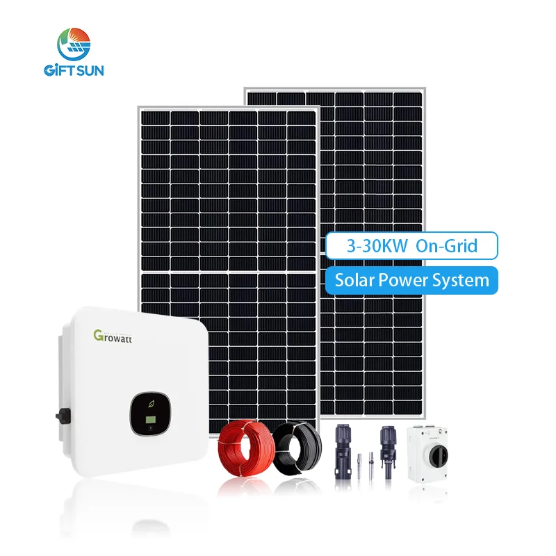 Commercial 50KW 100KW 150kw 200kw on Grid Tied Solar Energy System