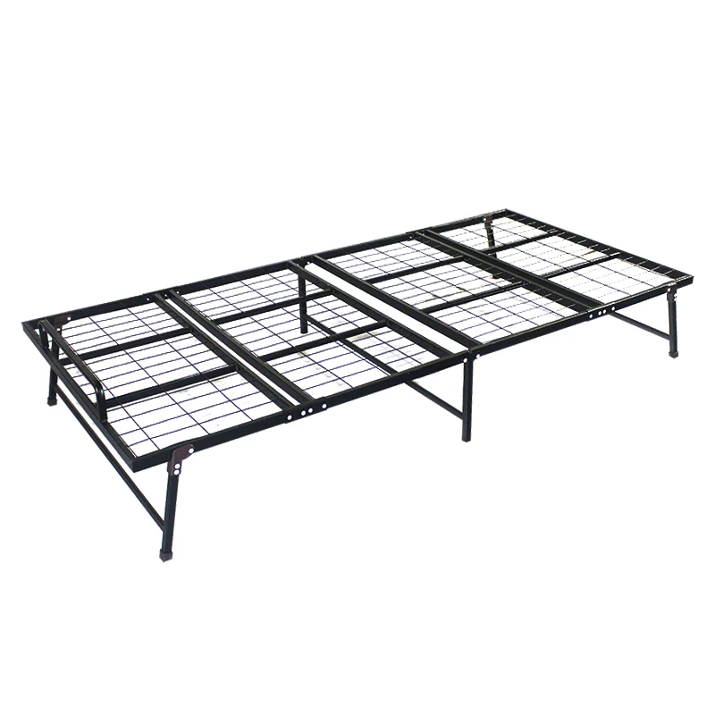 Modern portable folding frame metal twin bed foundation