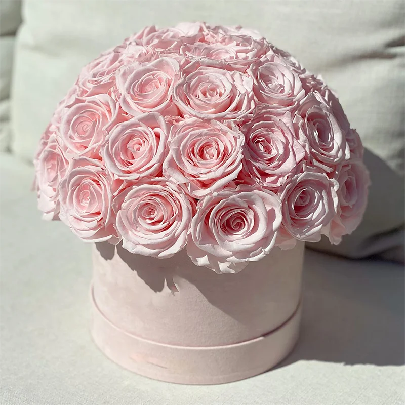 Infinity Rose Box Custom Flower box Eternal Forever Rose Everlasting Roses Real Touch Flowers Preserved Flowers For Valentines